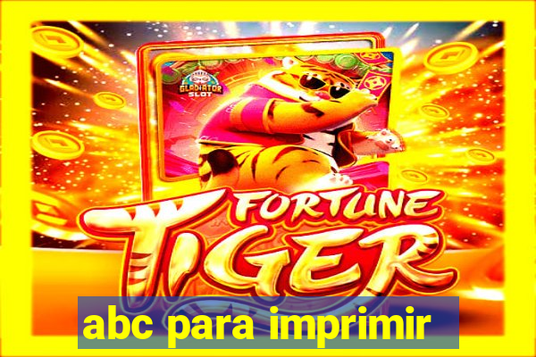 abc para imprimir